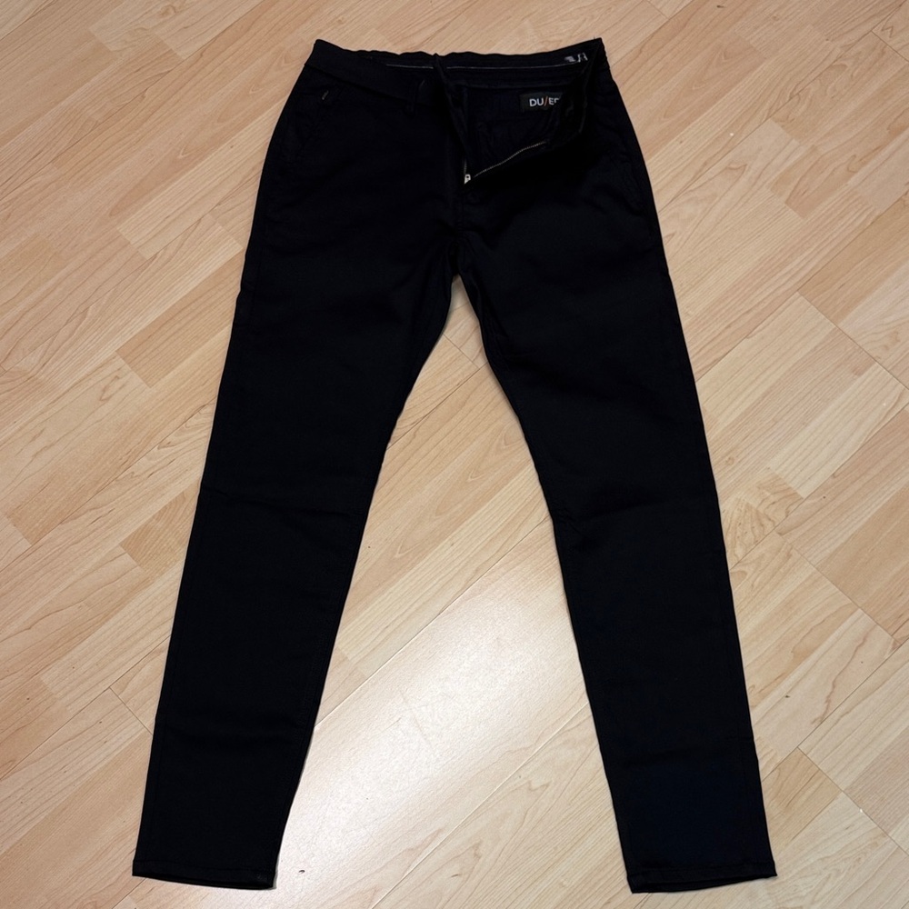 Men's DUER Skinny Black performance pants